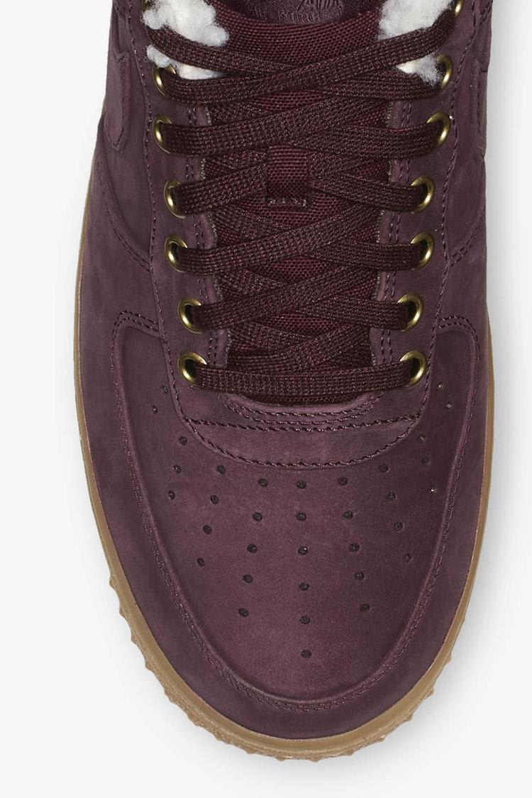 Nike Air Force 1 Premium Winter Burgundy Crush Gum Light Brown Release Date. Nike SNKRS