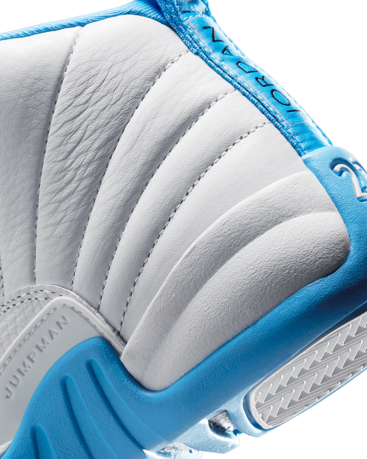 Big Kids' Air Jordan 12 'White and University Blue' (153265-112)
