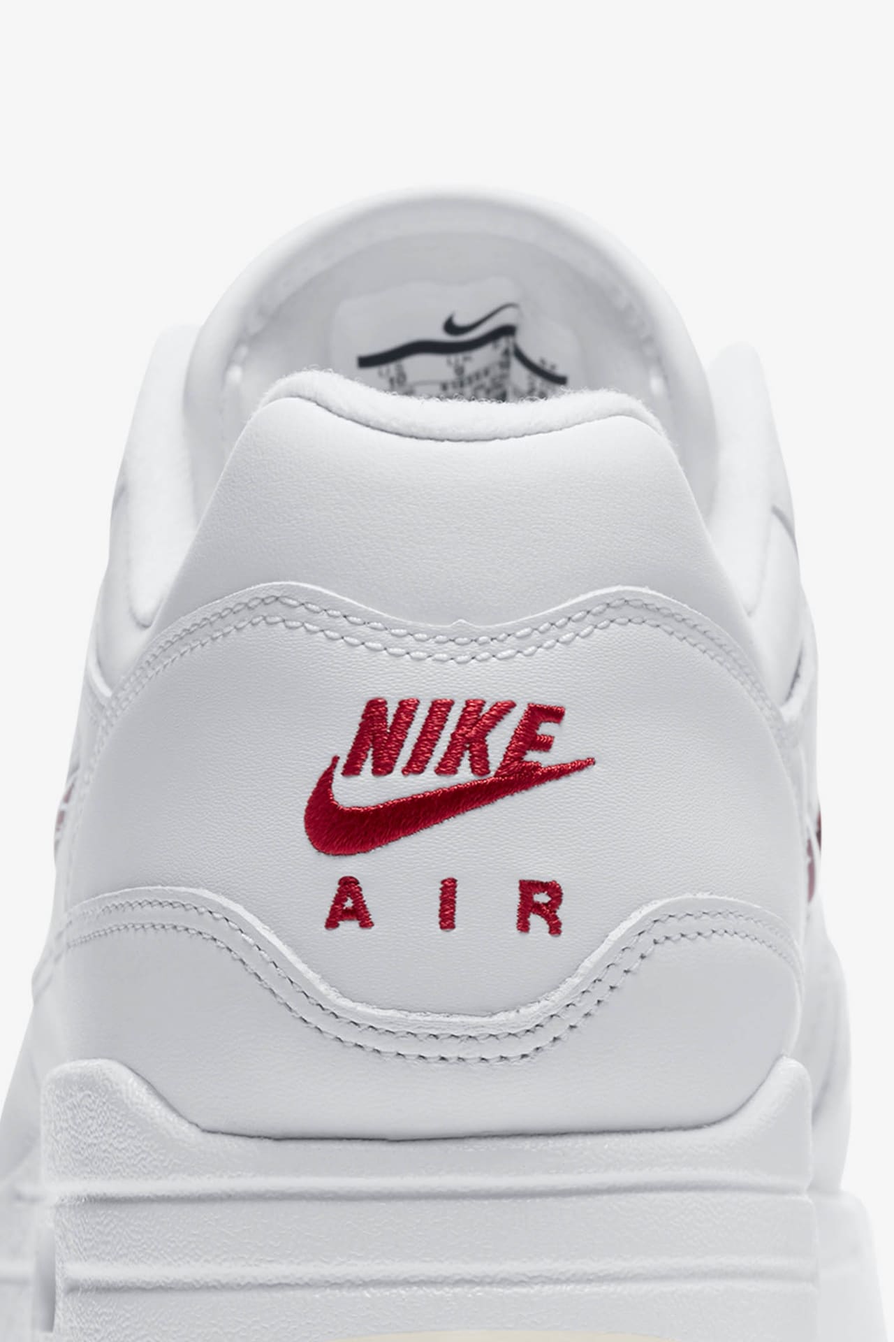 Air Max 1 Premium Jewel 'White & University Red' Release Date