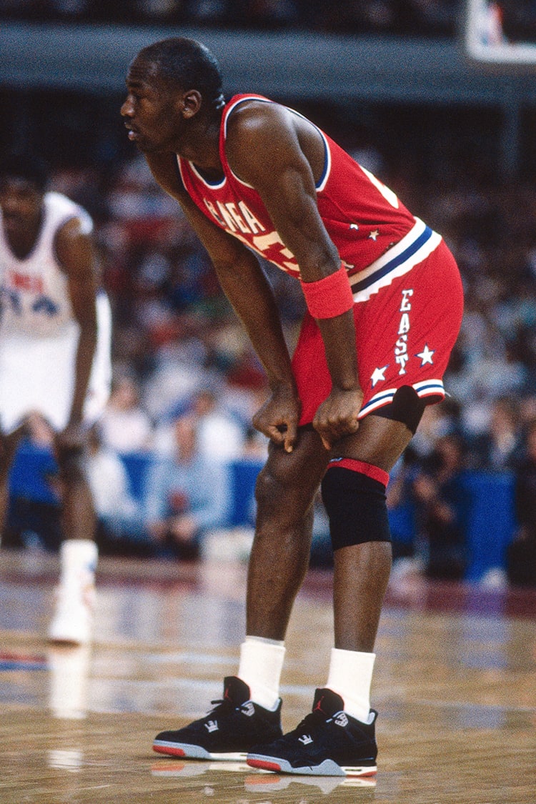 Jordan wearing 4s on sale