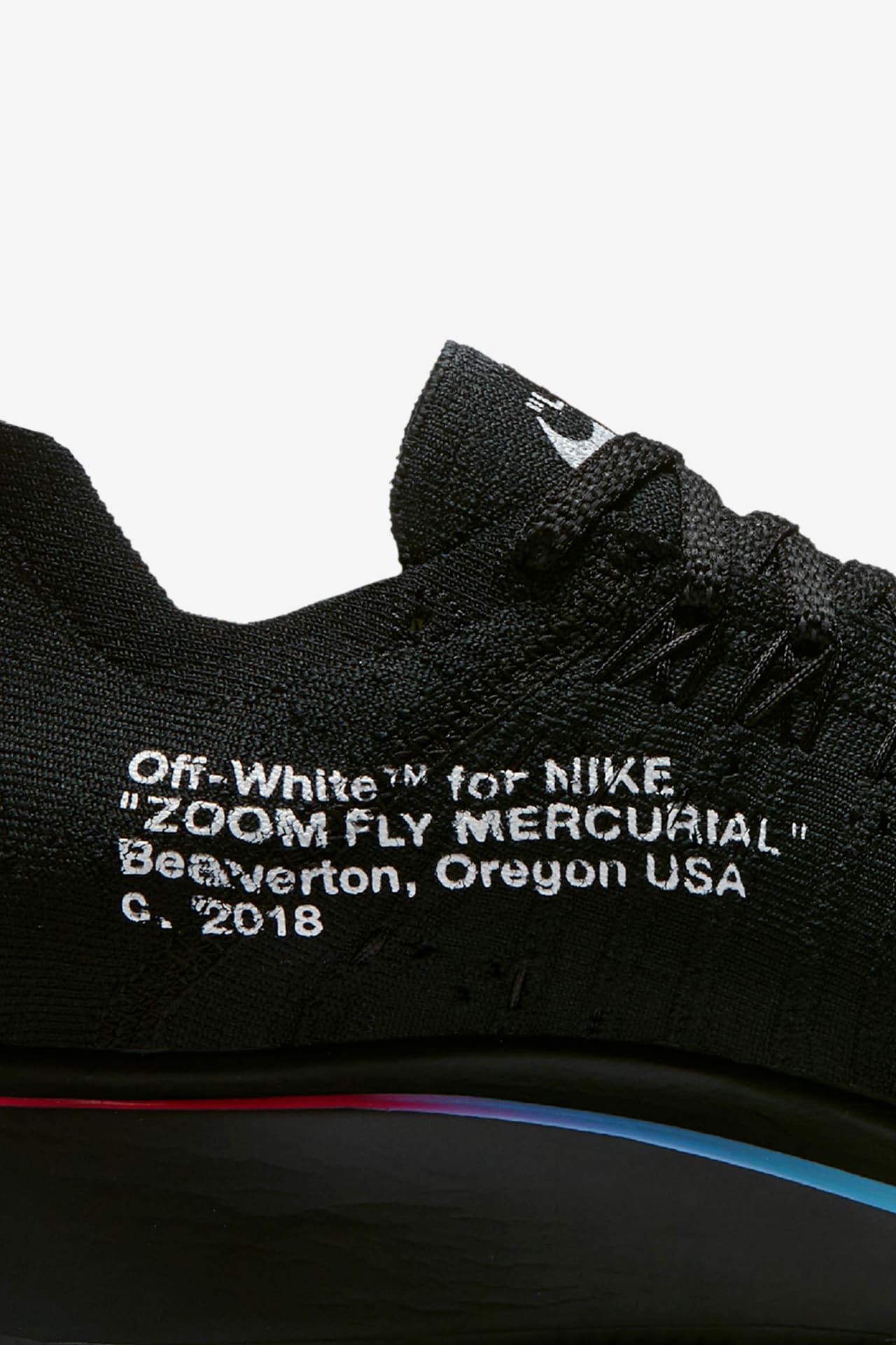 Lanseringsdatum för Nike Zoom Fly Mercurial Flyknit Off-White "Svart och Vit"