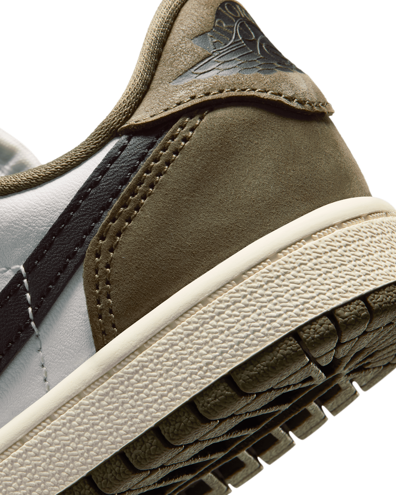 Little Kids' Jordan 1 Low 'Medium Olive and Summit White' (HQ6996-200)