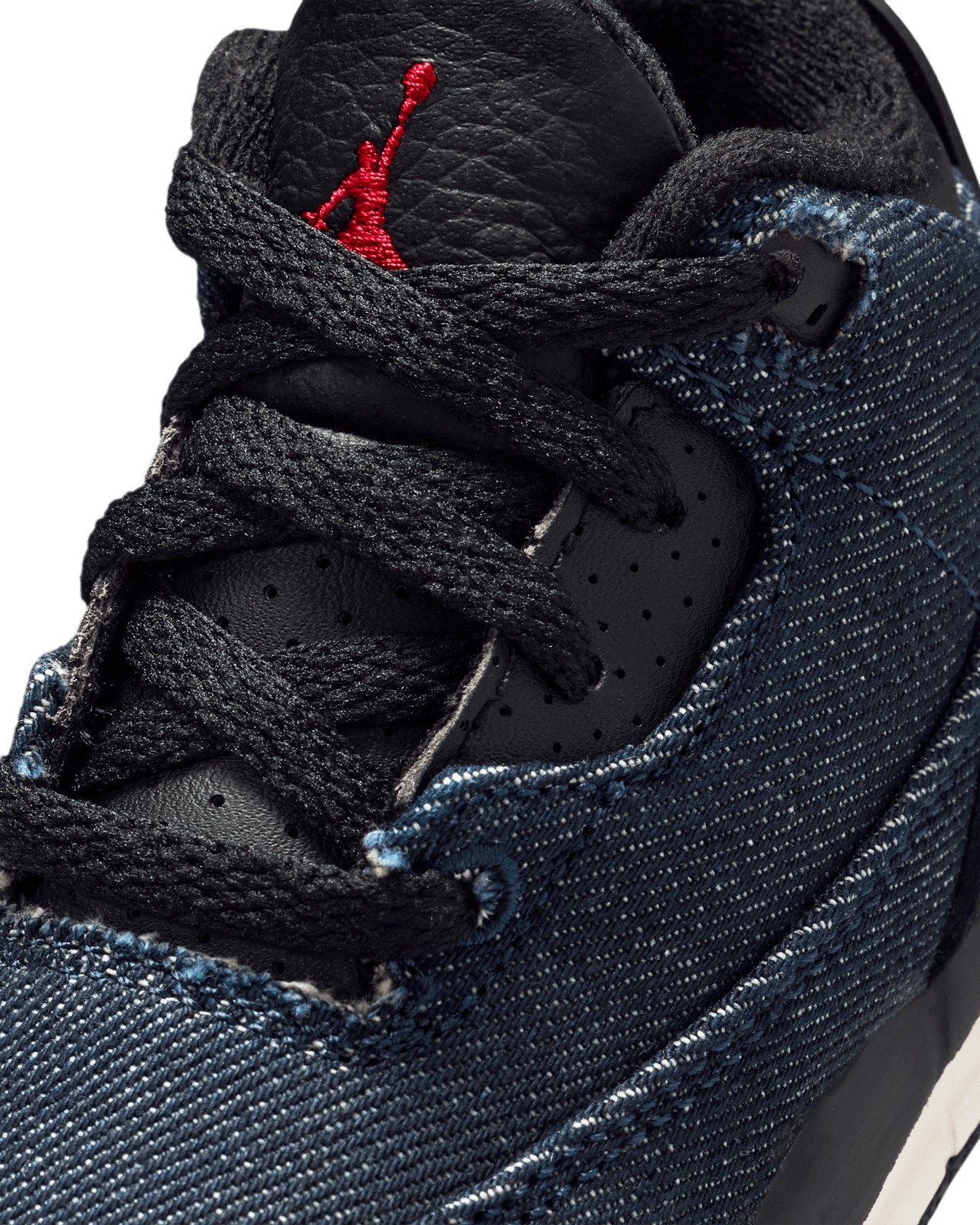 Toddler Jordan 3 x Levi's® 'Indigo and Gym Red' (IQ8059-400)