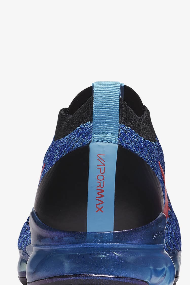 Nike Air VaporMax Flyknit 3 Blue Fury Flash Crimson Release Date. Nike SNKRS