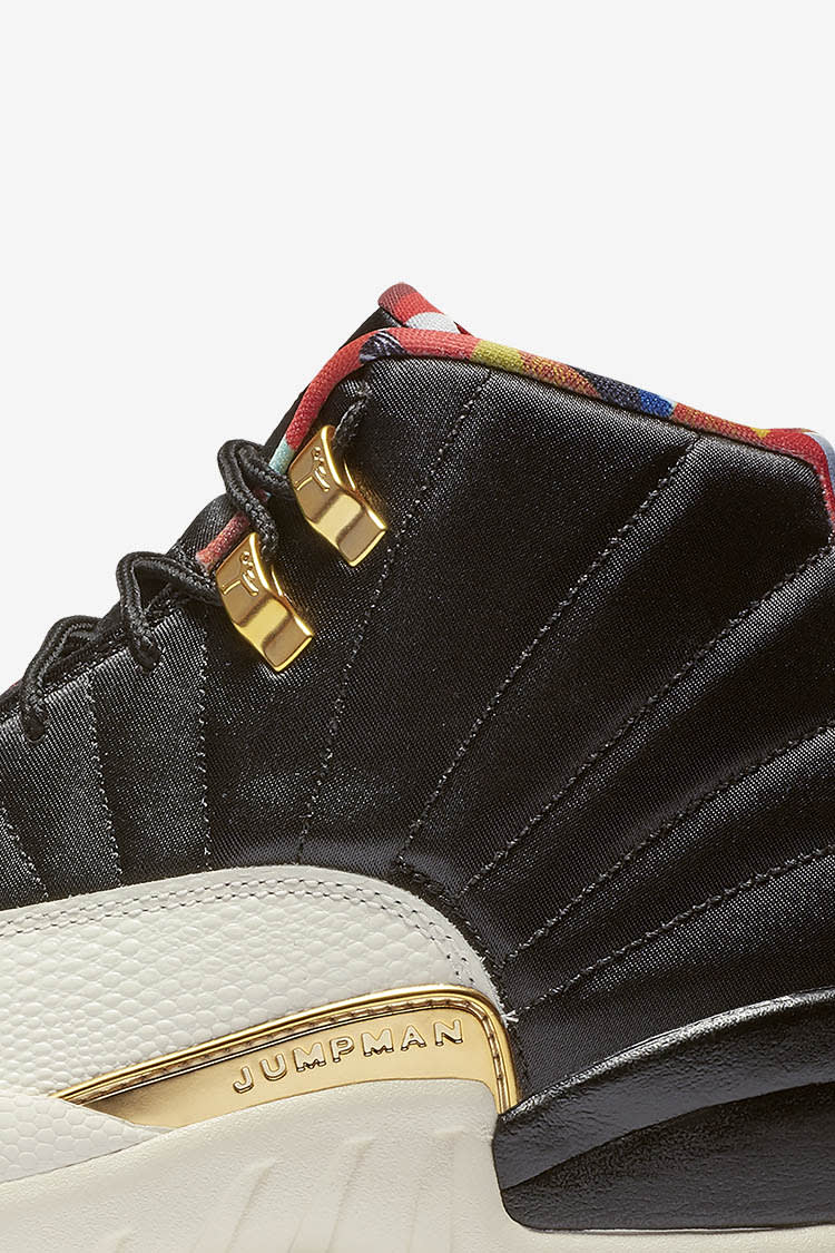 Air Jordan 12 Black Metallic Gold True Red Erscheinungsdatum. Nike SNKRS