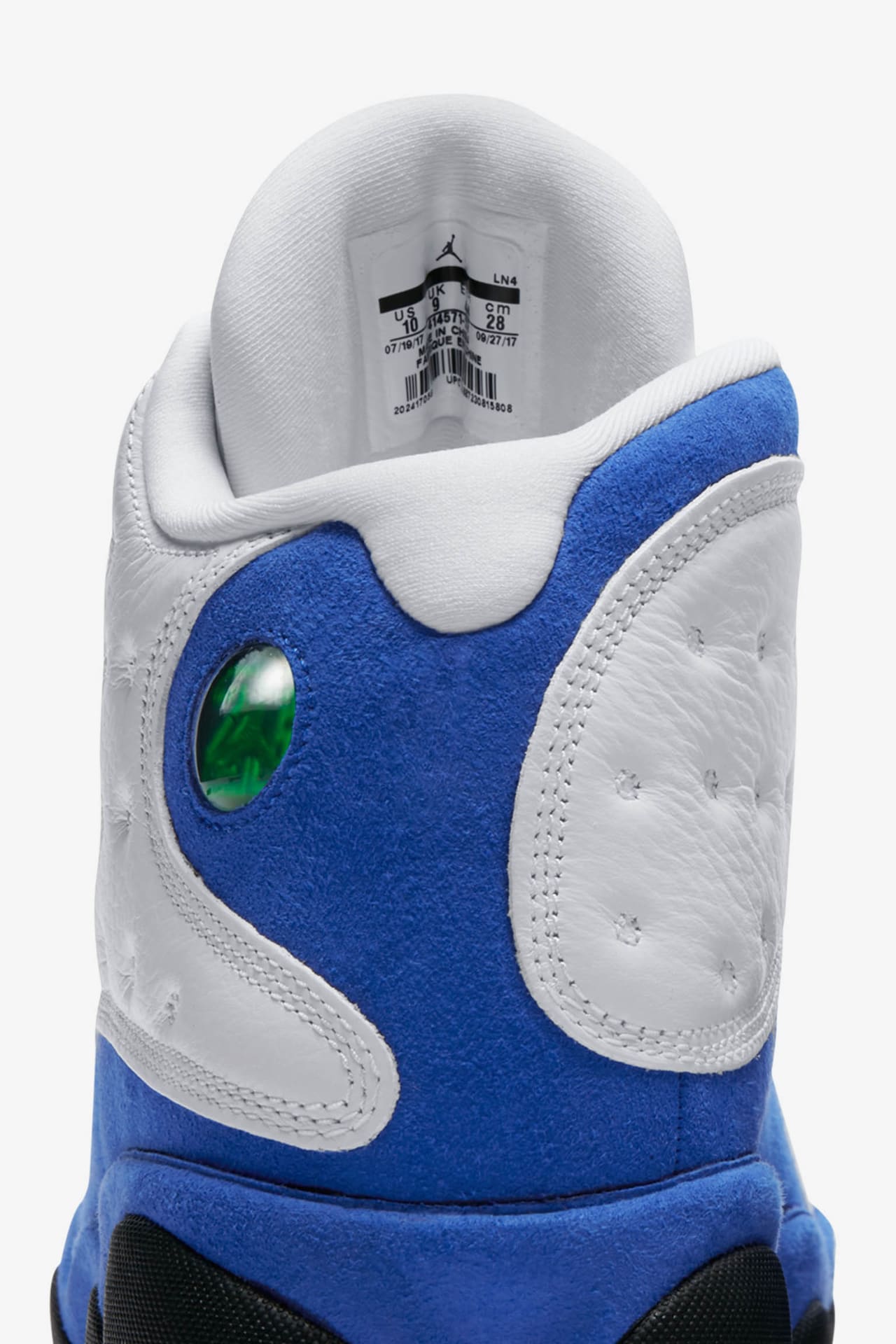 Jordan 13s white and blue online