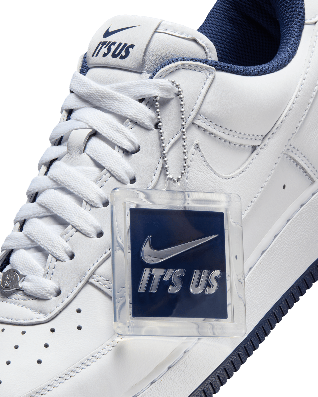 Nike Us Force 1 'White and Midnight Navy' (IB5720-100)