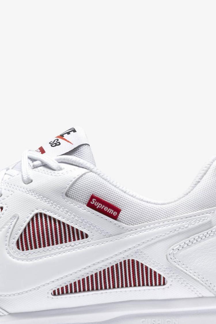 Nike Sb Gato QS Supreme 'White & Gym Red' Release Date