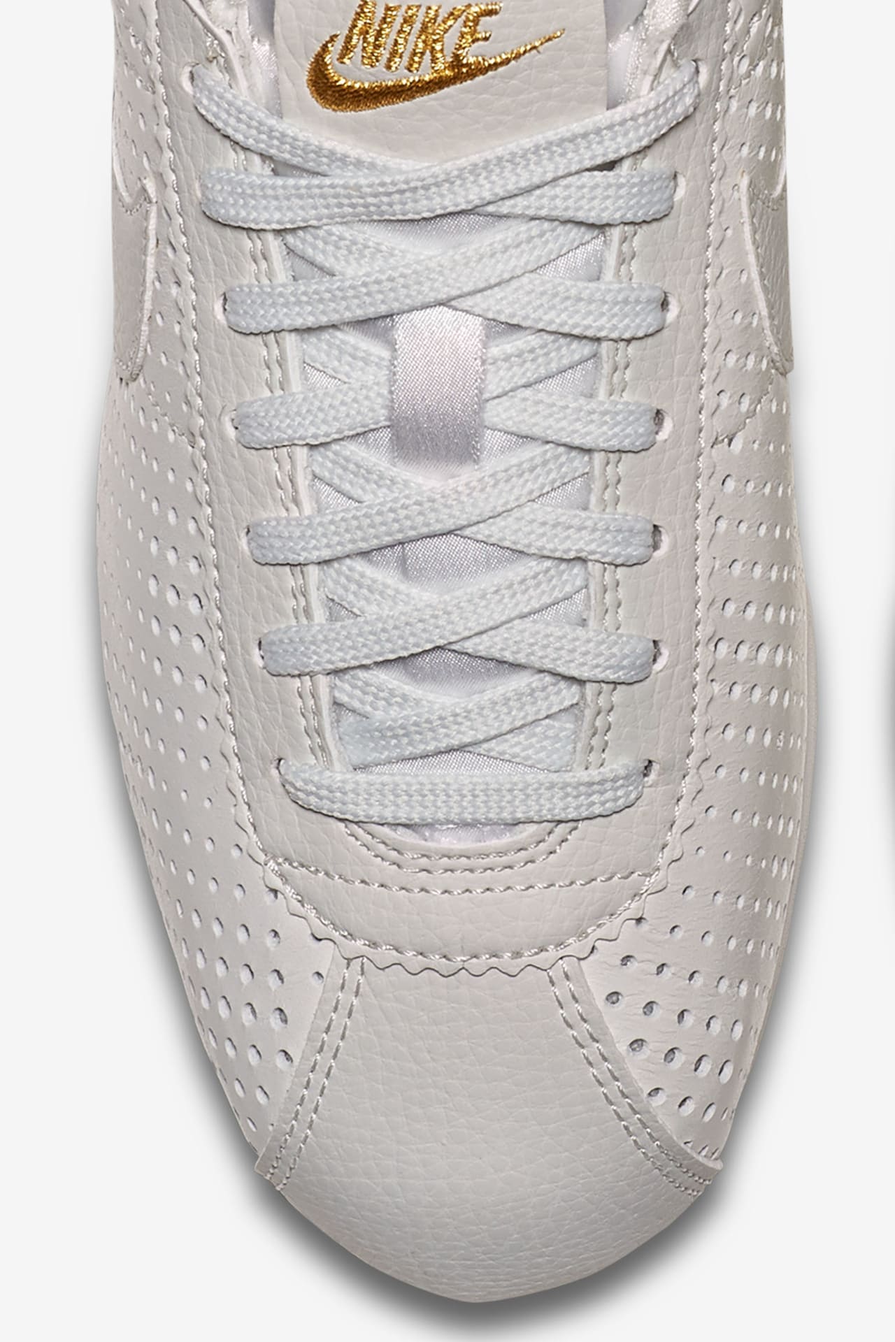 Nike cortez white metallic gold shop