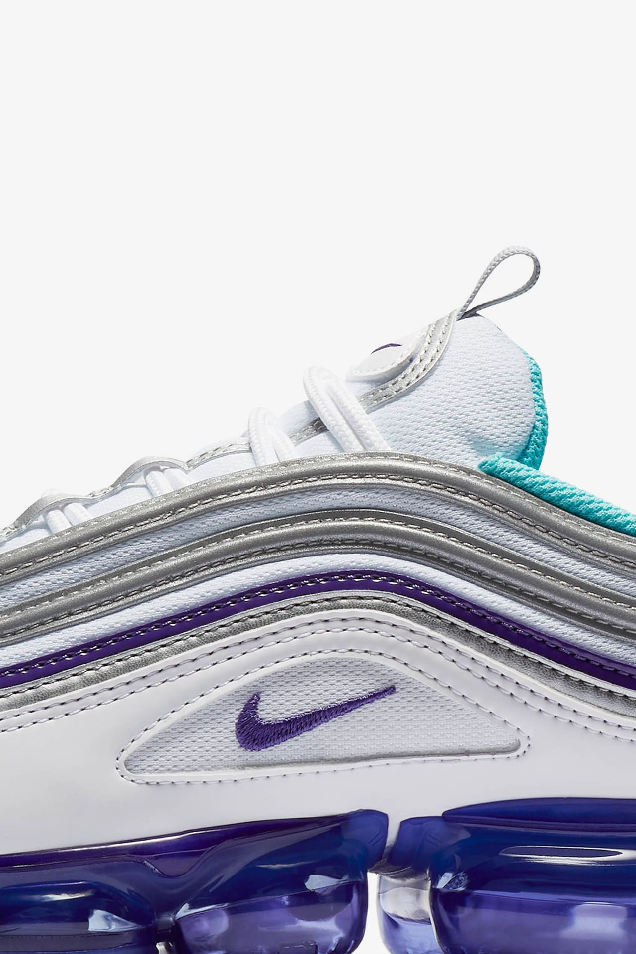 97 White and Varsity Purple Nike SNKRS