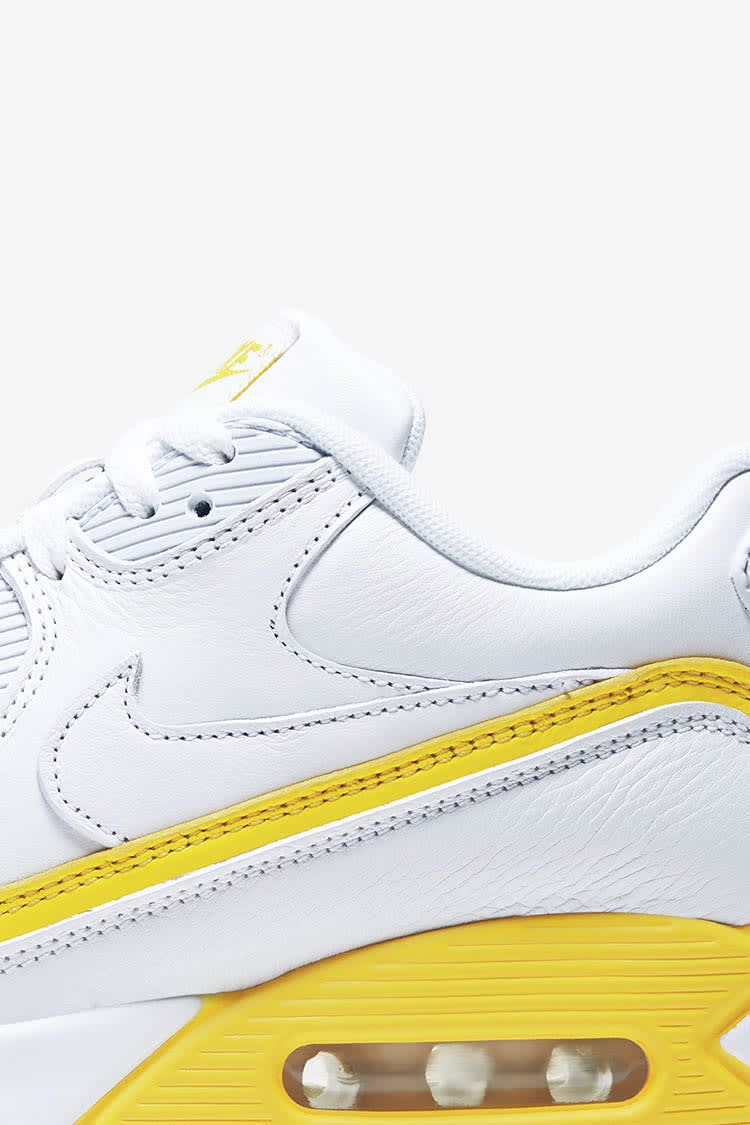 Air Max 90 x Undefeated 'White/Opti Yellow' Release Date