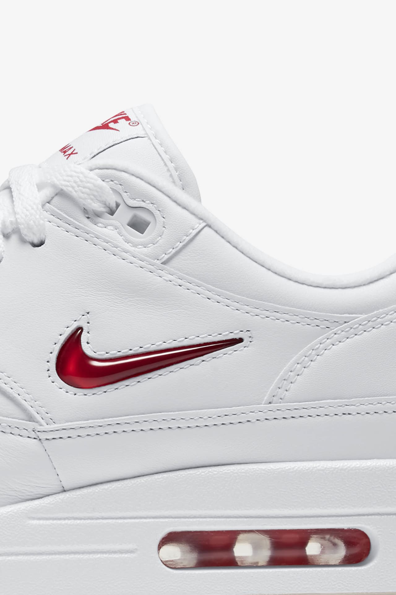 Air Max 1 Premium Jewel White University Red Release Date. Nike SNKRS