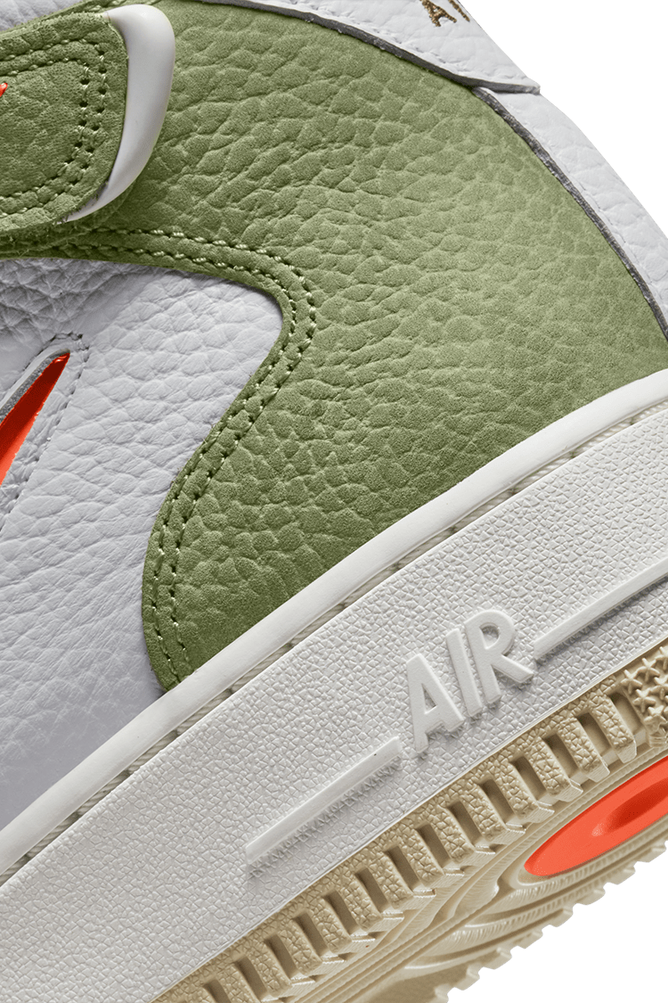 วันเปิดตัว Air Force 1 Mid "Olive Green and Total Orange" (DQ3505-100)