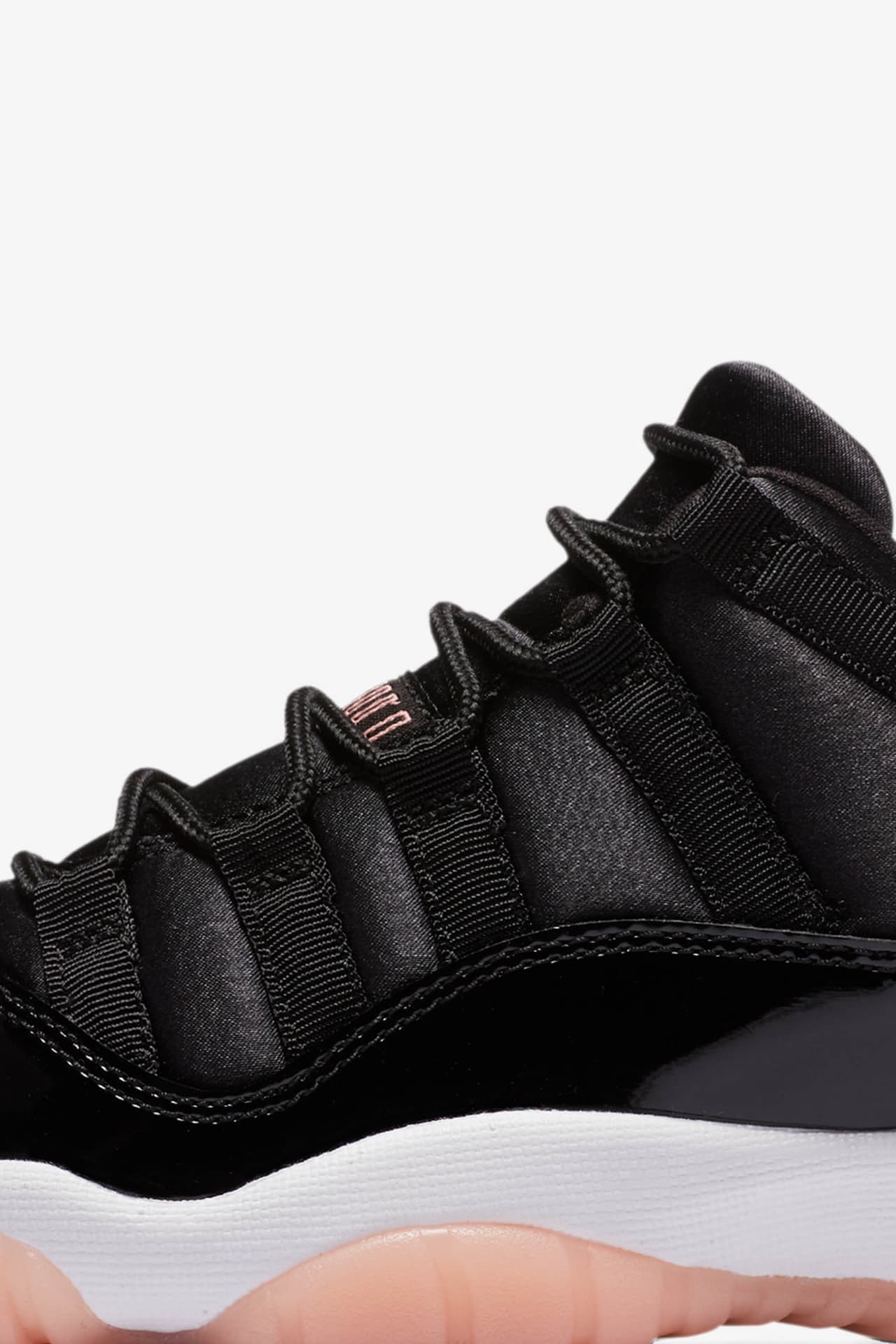 Jordan 11 black and peach best sale