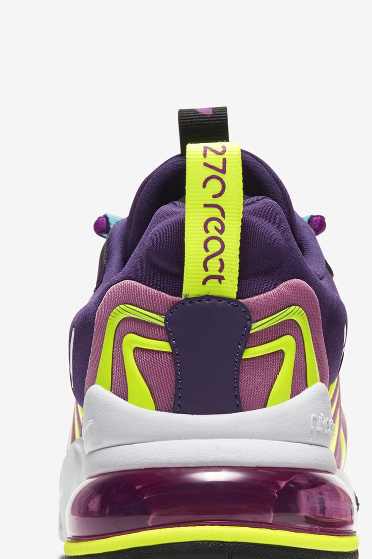 Women's Air Max 270 React ENG 'Eggplant/White' Release Date