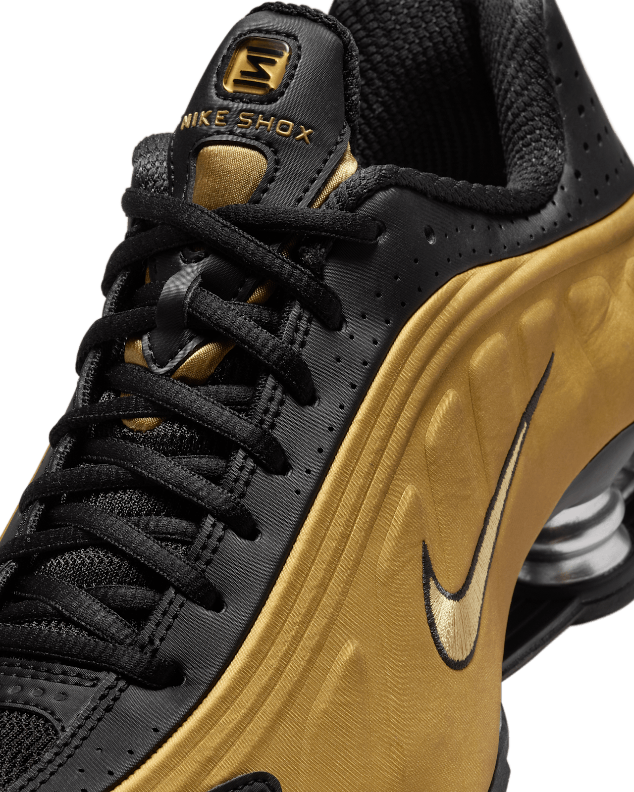 Nike shox black gold online