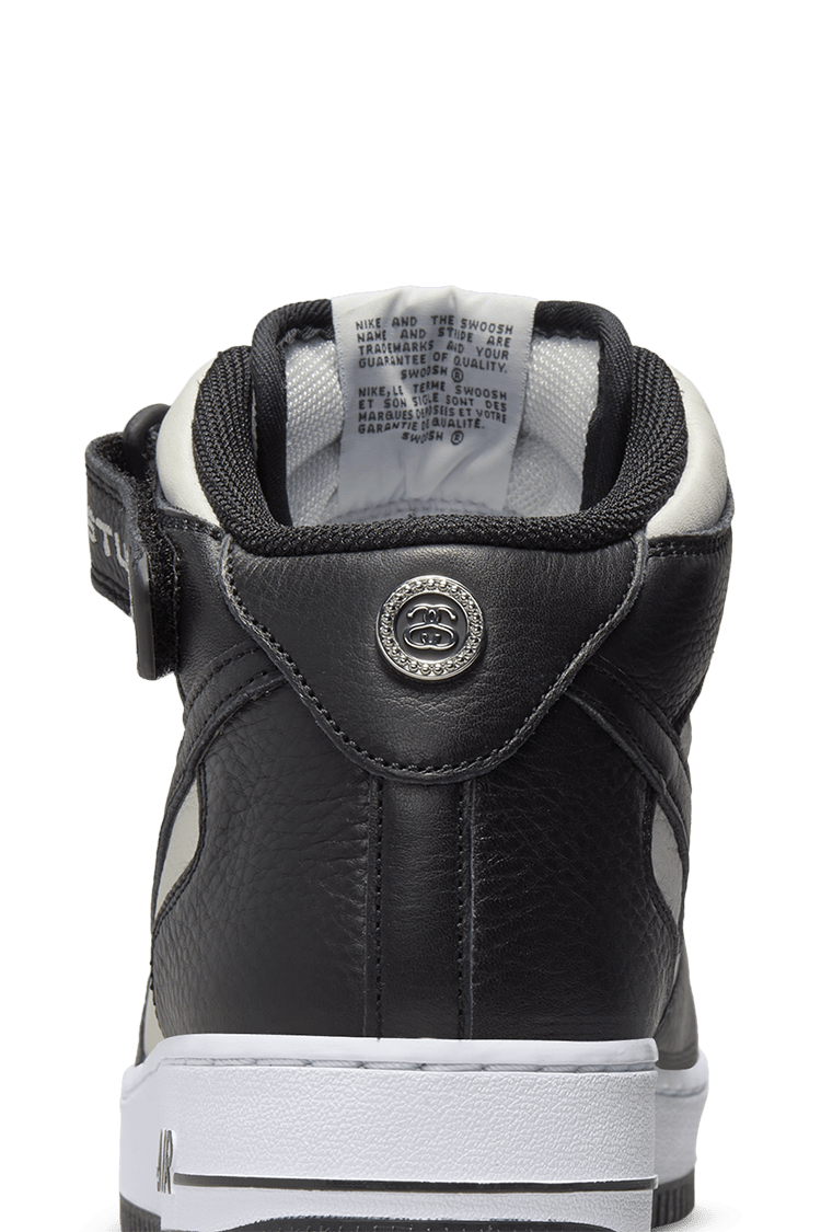 Air Force 1 Mid x Stüssy 'Black and Light Bone' (DJ7840-002 Air Force 1 Mid x Stüssy 'Black and Light Bone' (DJ7840-002