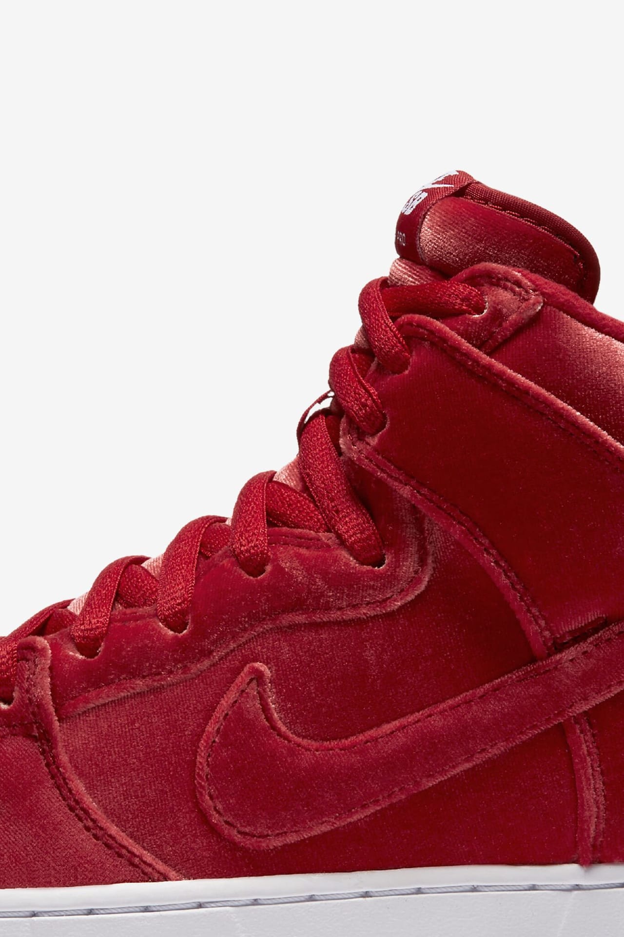 Nike SB Dunk High Premium 'Red Velvet'. Release Date