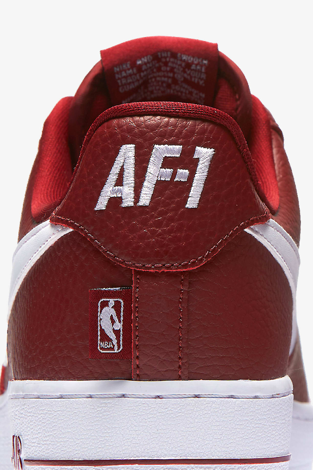 Nike AF-1 Low NBA 'Team Red & White' Release Date