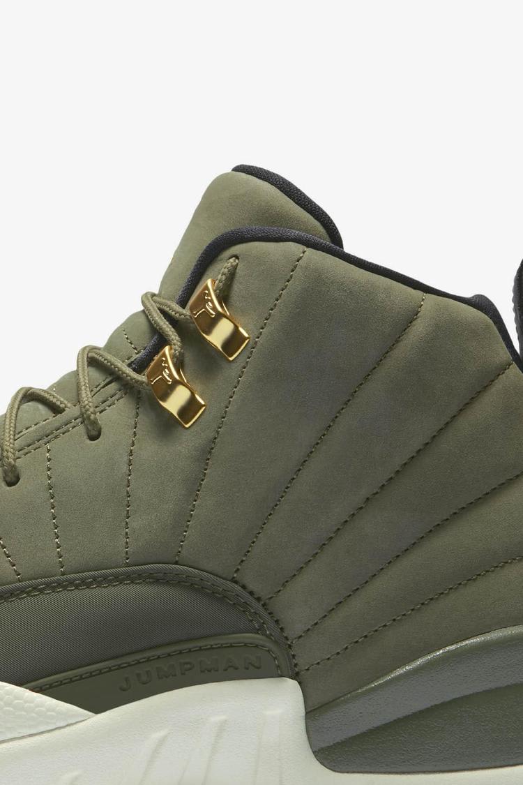 Olive green jordan retro 12 online