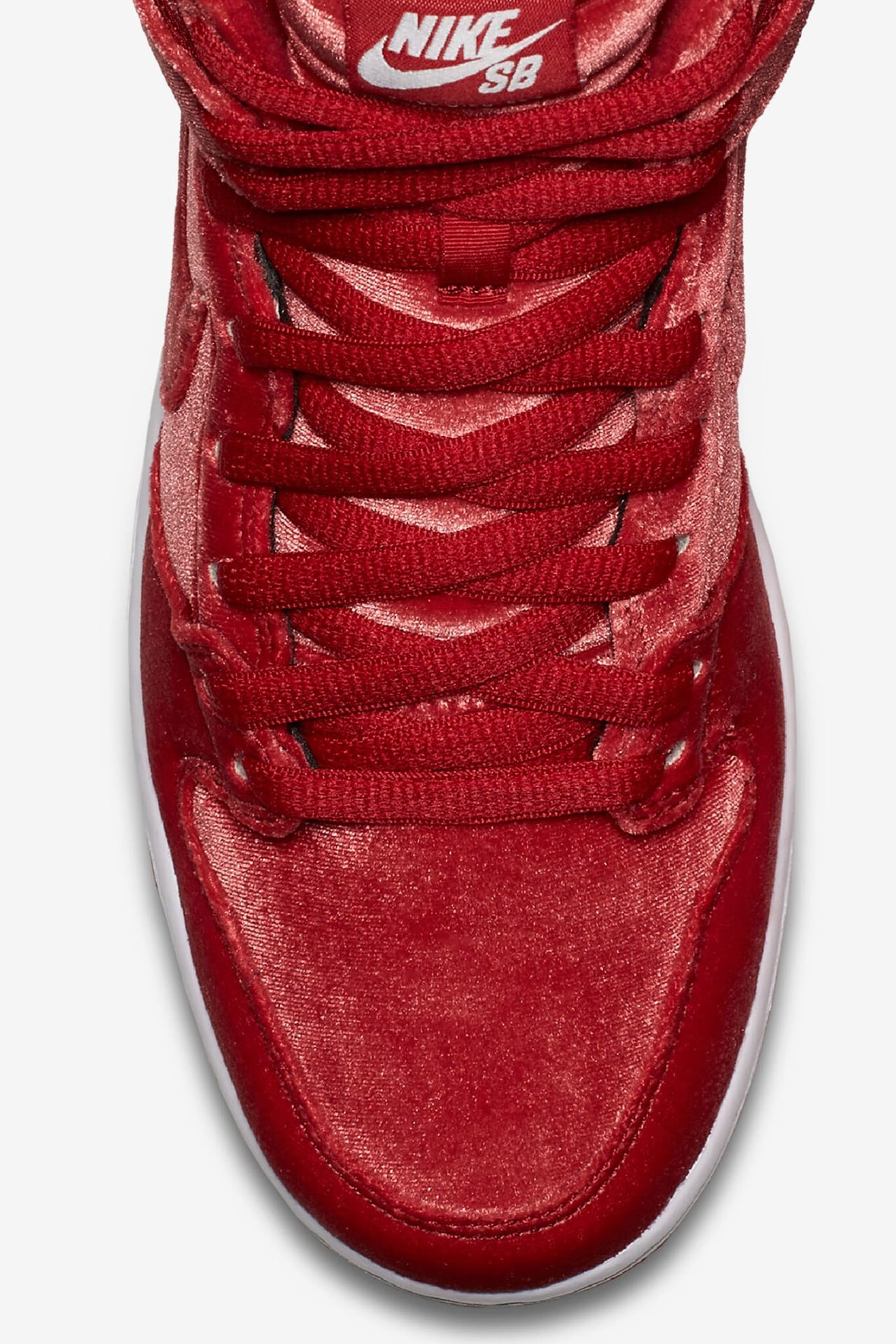 Nike SB Dunk High Premium 'Red Velvet'. Release Date