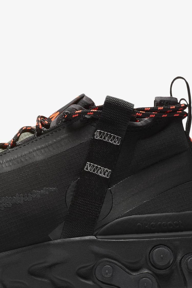 Nike React Runner Mid iSPA Black Anthracite Total Crimson Release Date. Nike SNKRS