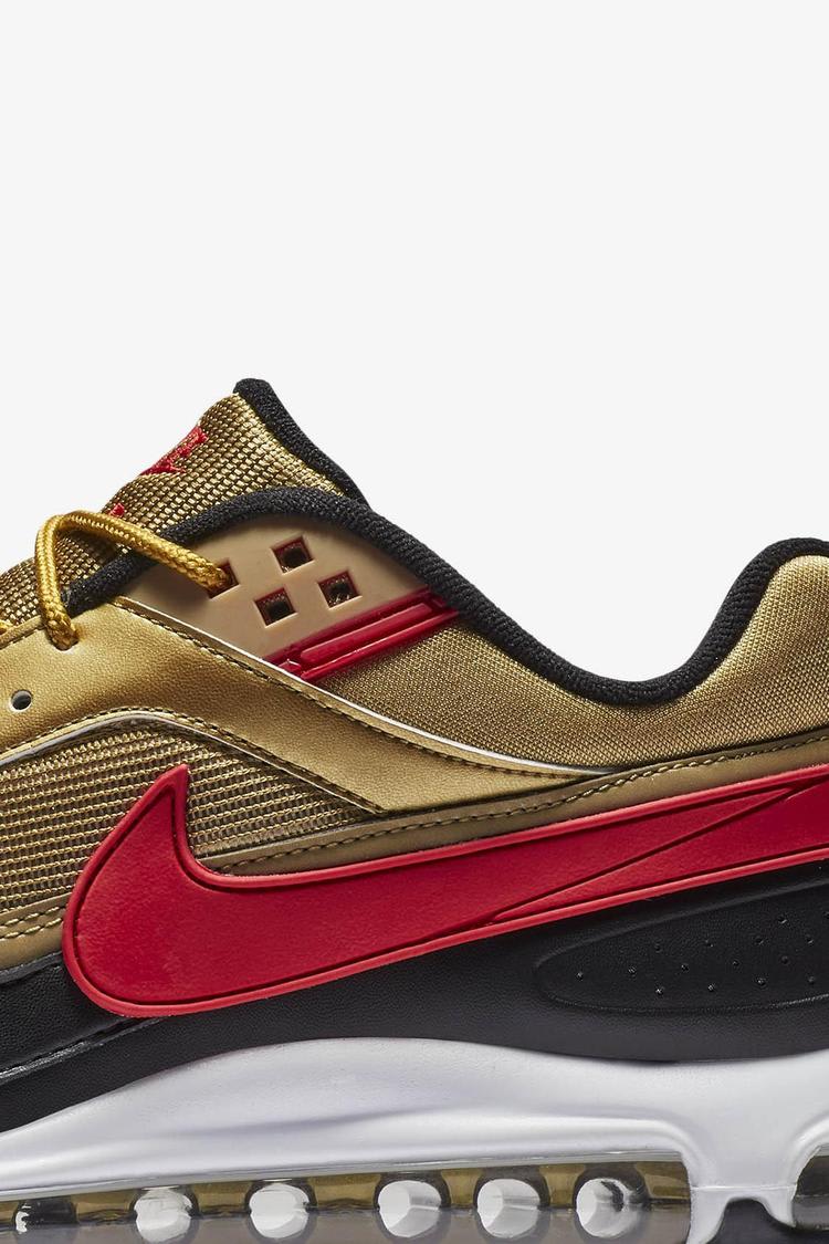 Nike air max 97 gold / red / black hotsell