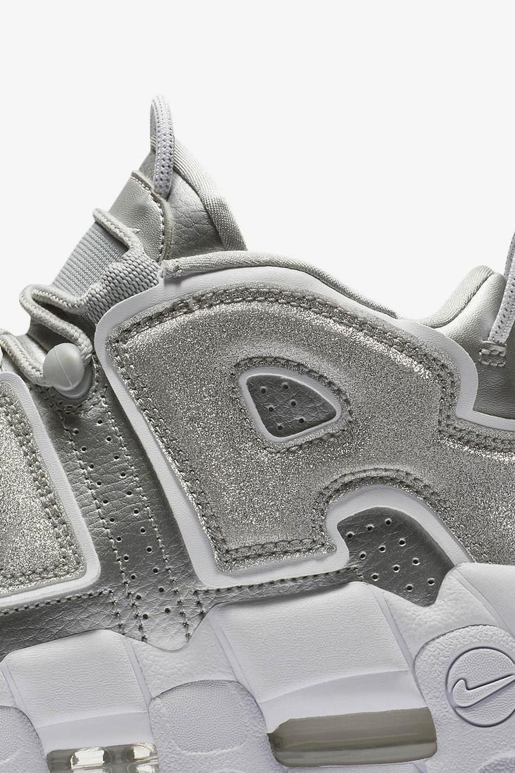 Women s Nike Air More Uptempo Metallic Silver White Release Date. Nike SNKRS