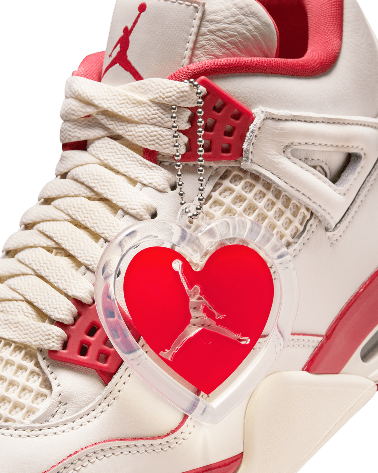 Women's Air Jordan 4 'Pale Ivory and Tough Red' (HV0823-108)
