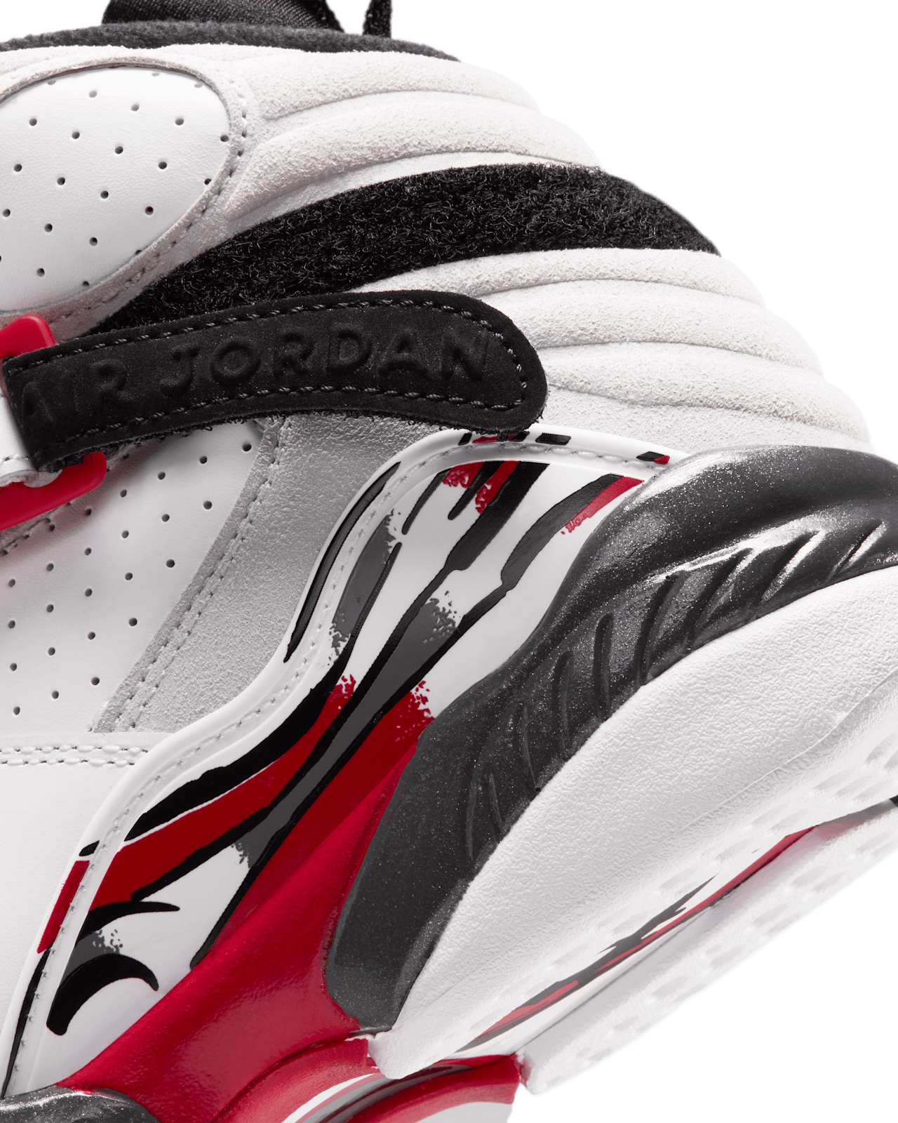 Big Kids' Air Jordan 8 'White and True Red' (305368-100)