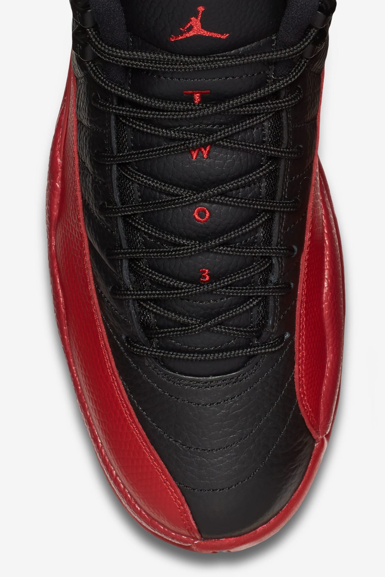 Jordan 12 red black red best sale