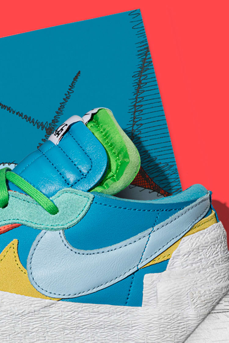 sacai x KAWS Blazer Low 'Neptune Blue' (DM7901-400) Release Date