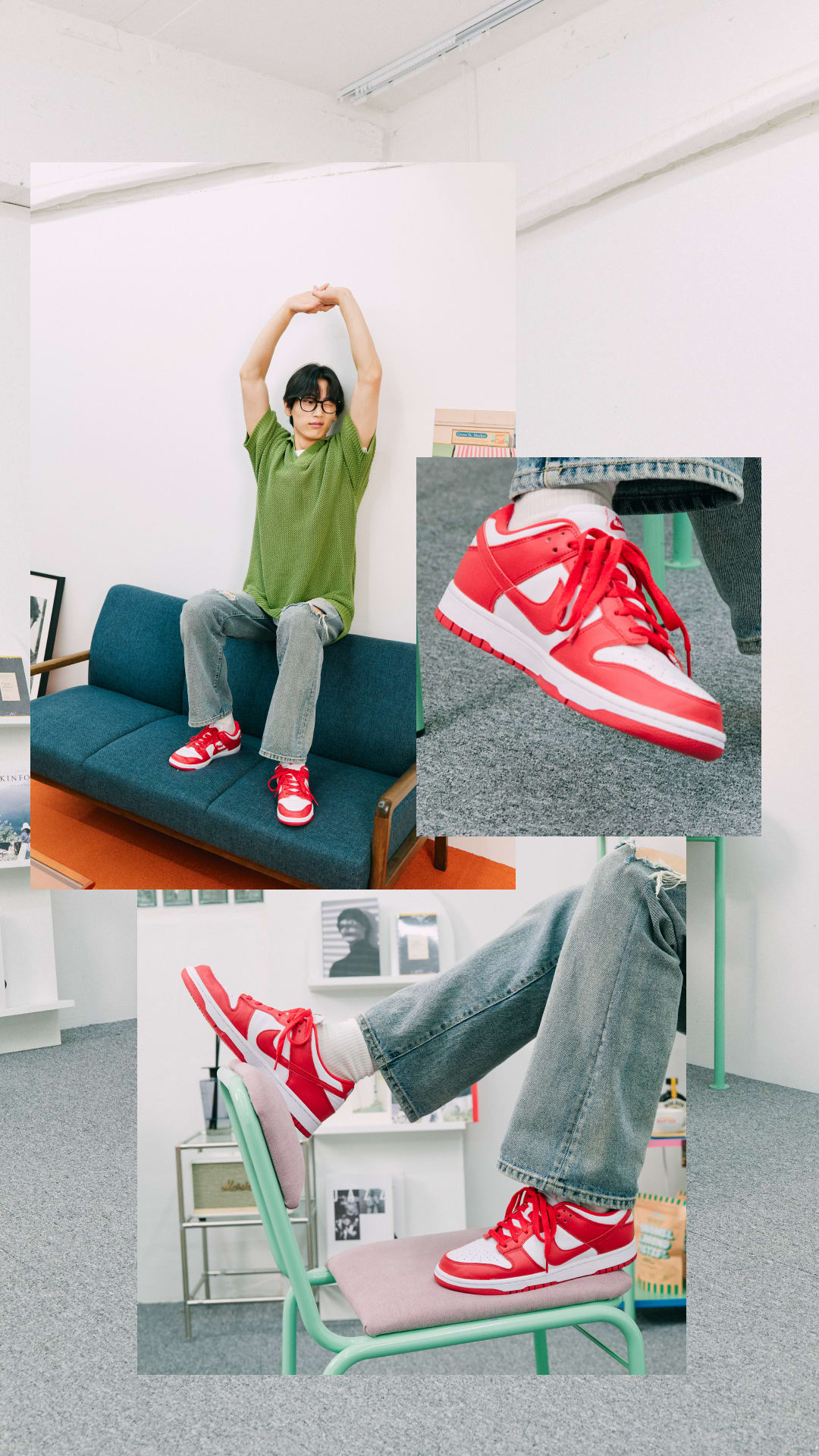 SNKRS Style: Dunk Low SP 'White and University Red'