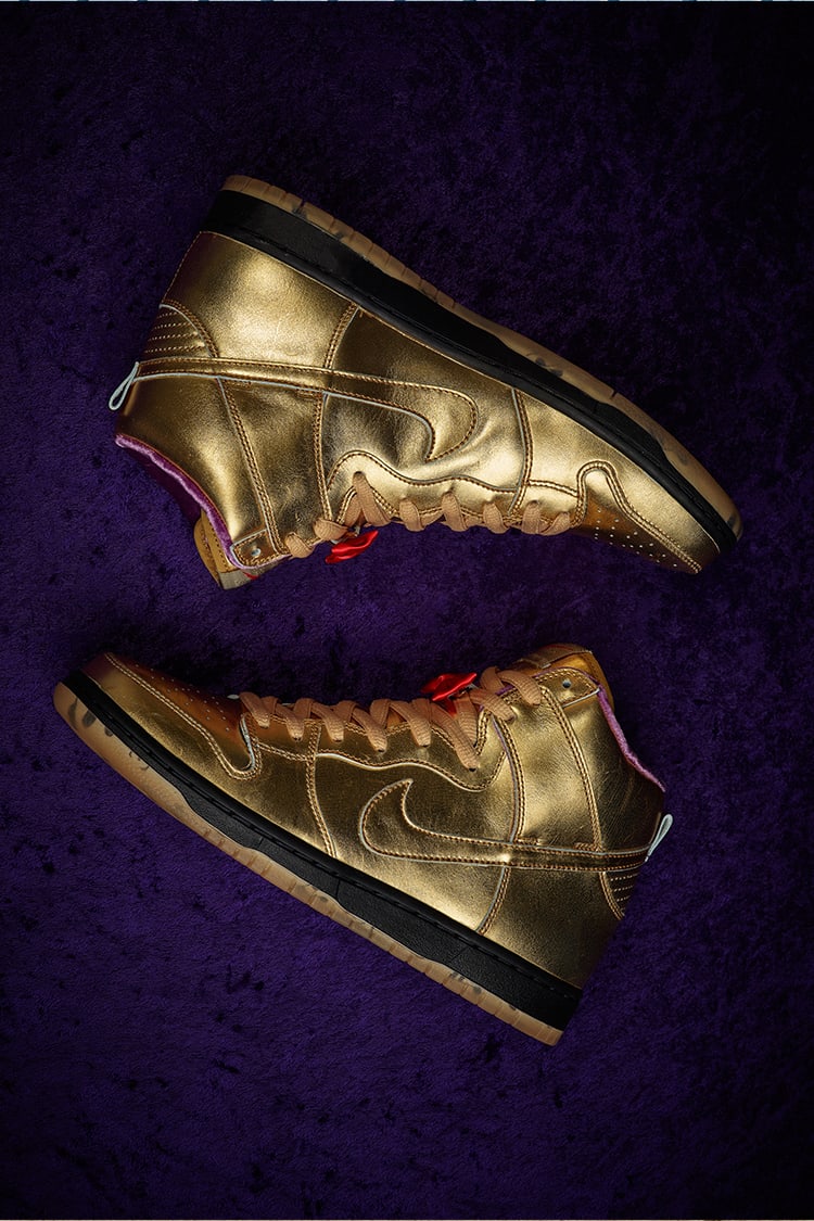 Nike SB Dunk High x Humidity 'Metallic Gold' Release Date.