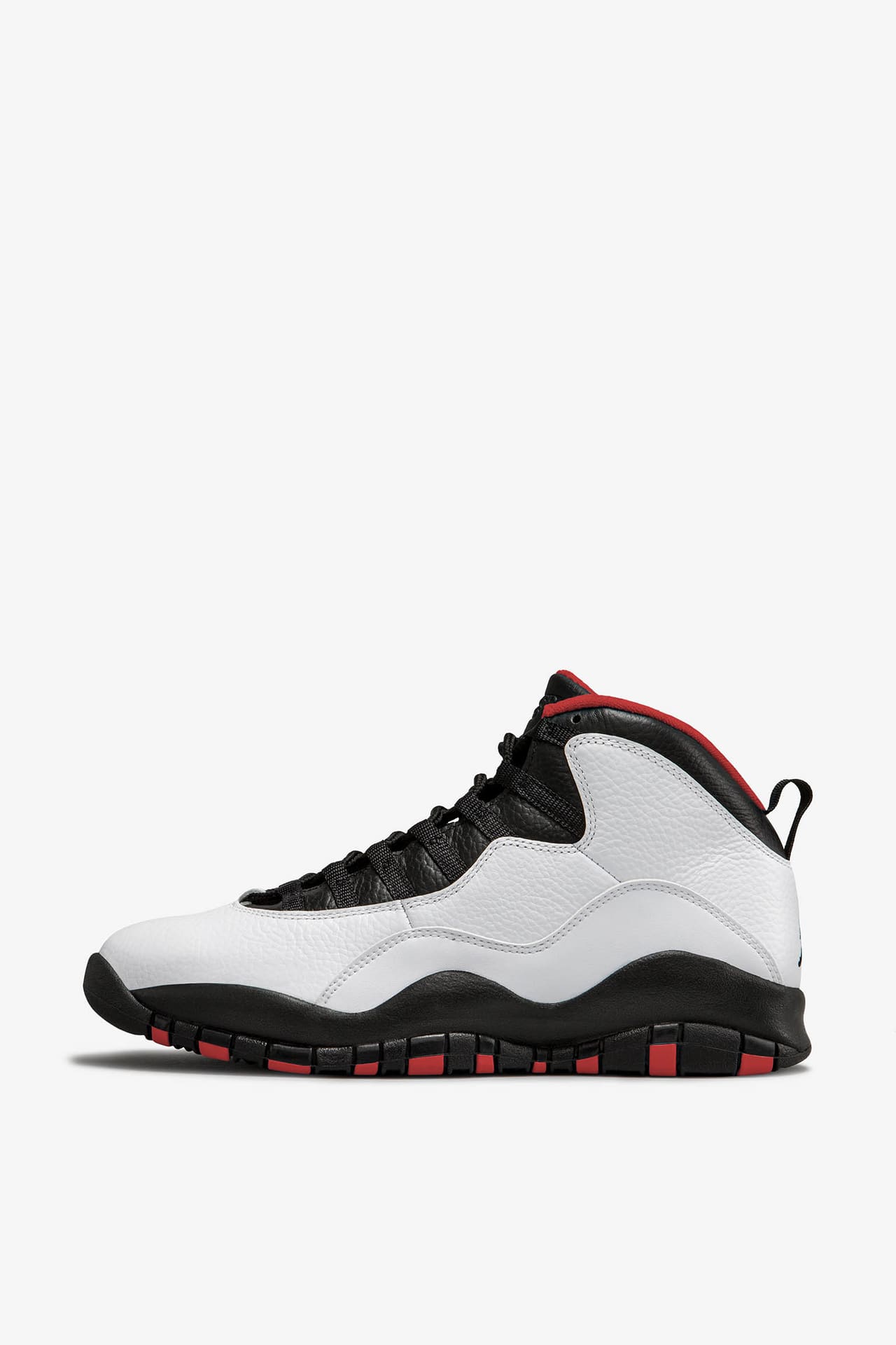 Jordan 10 white black fashion and red