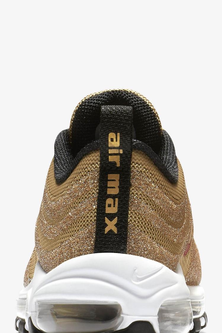 Women s Nike Air Max 97 Gold Swarovski Crystal Release Date. Nike SNKRS