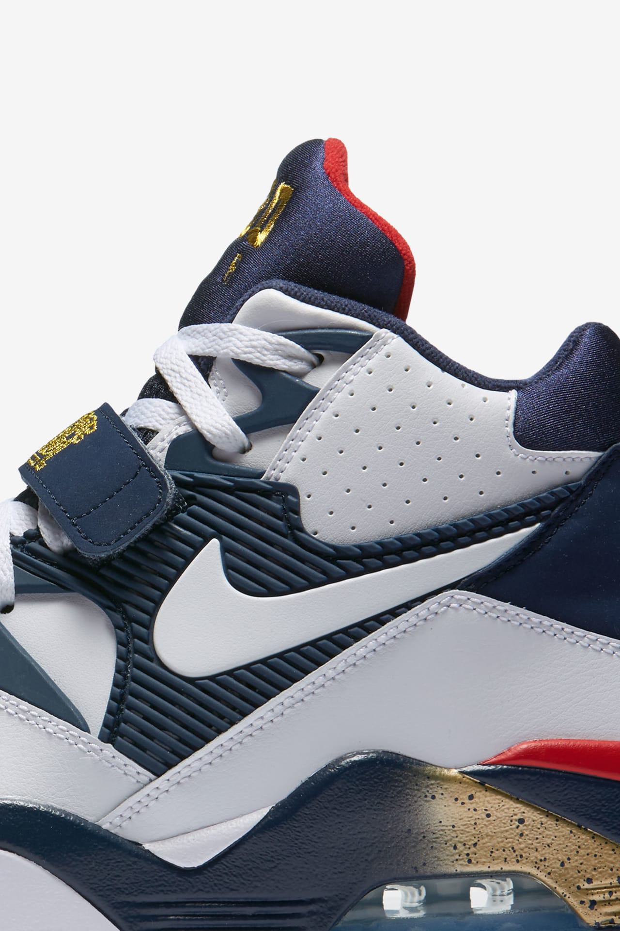 Red and blue nike air force 180 on sale