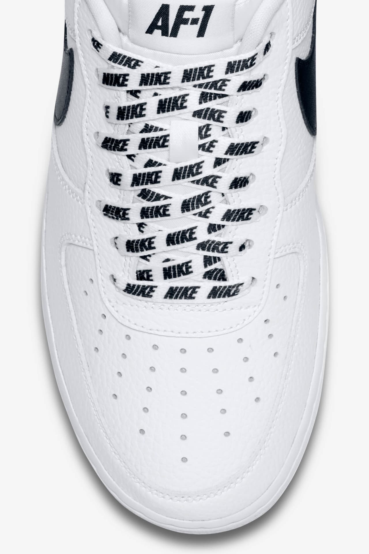 Nike air force nba white black best sale