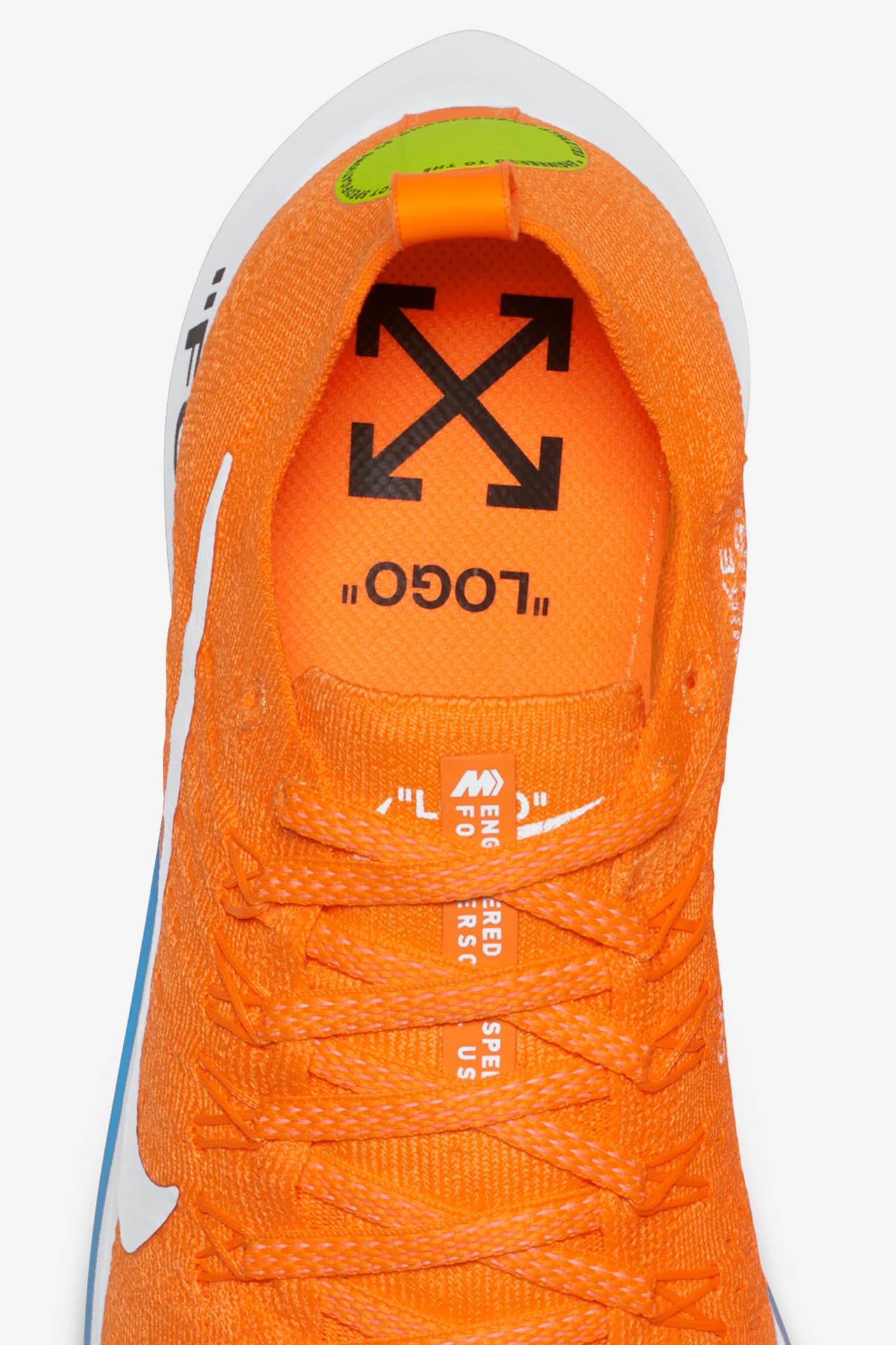 Lanseringsdatum för Nike Zoom Fly Mercurial Flyknit Off-White "Total Orange och Volt och Vit"