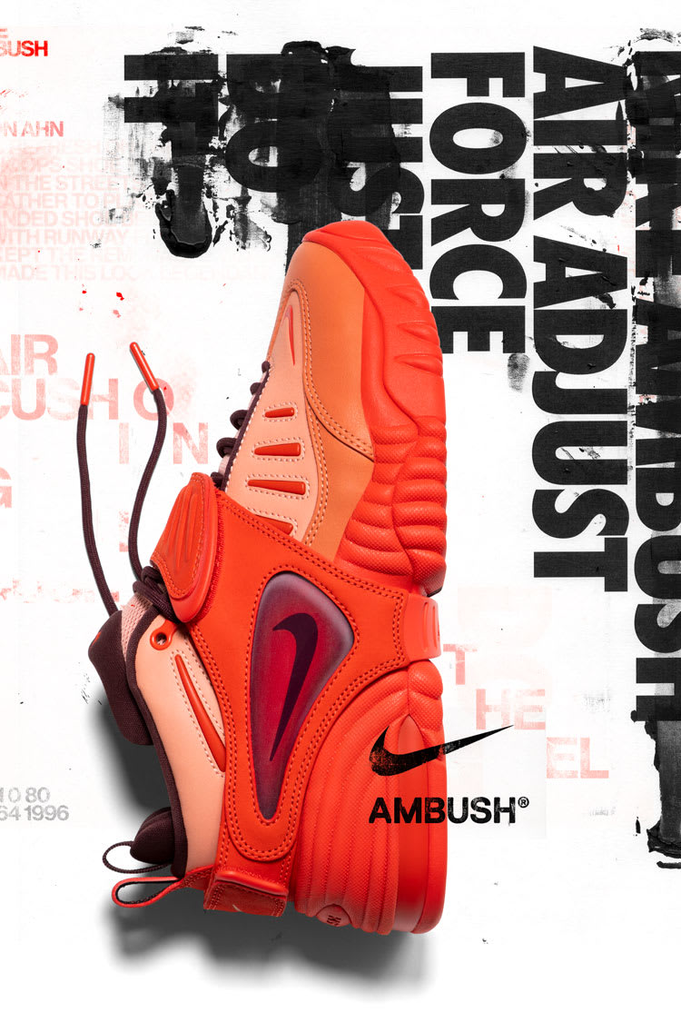 Fecha de lanzamiento del Air Adjust Force x AMBUSH® "Light Madder Root and Burgundy Crush" (DM8465-800)