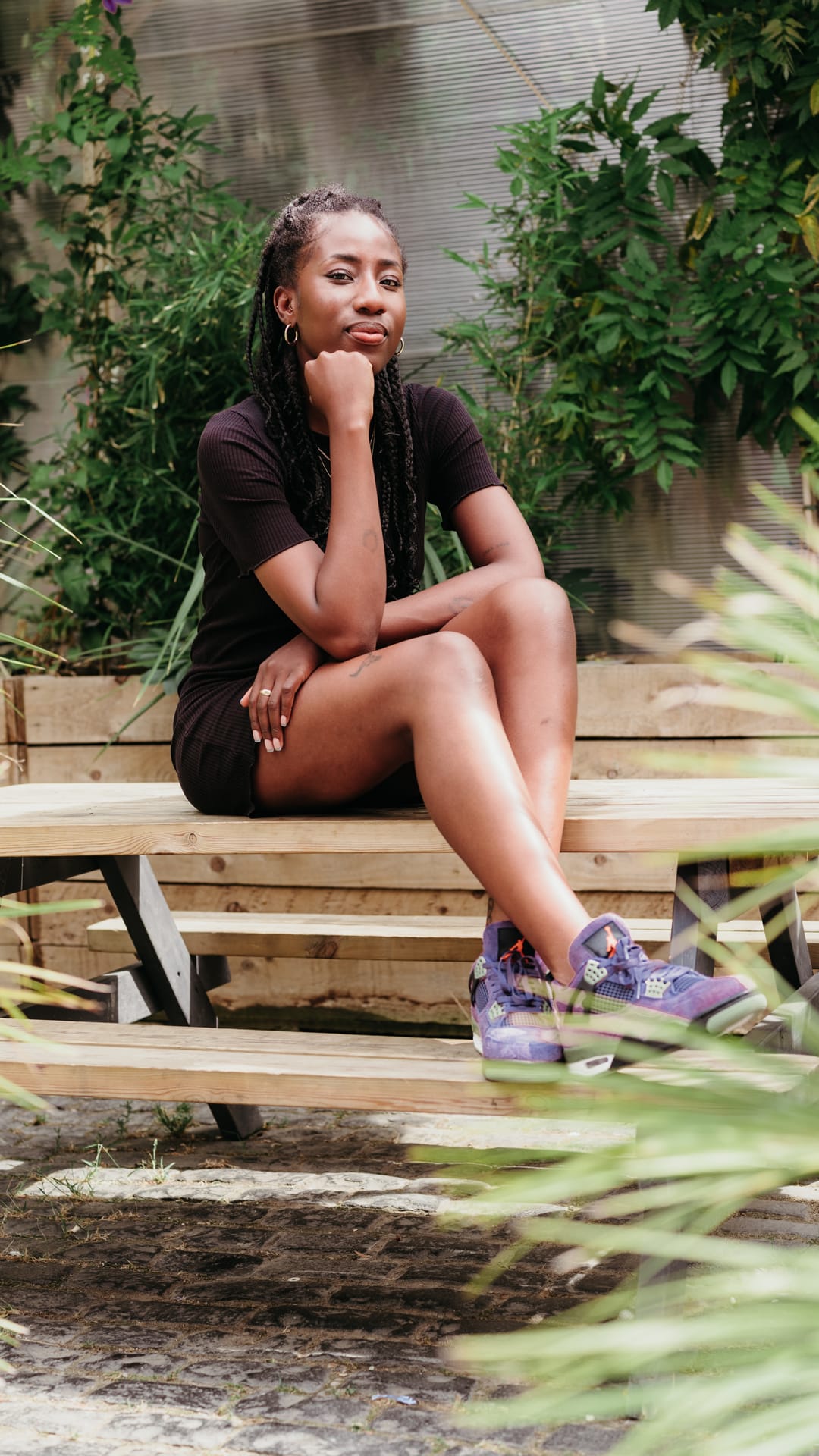 SNKRS Style Women's Air Jordan 4 Canyon Purple. Nike SNKRS