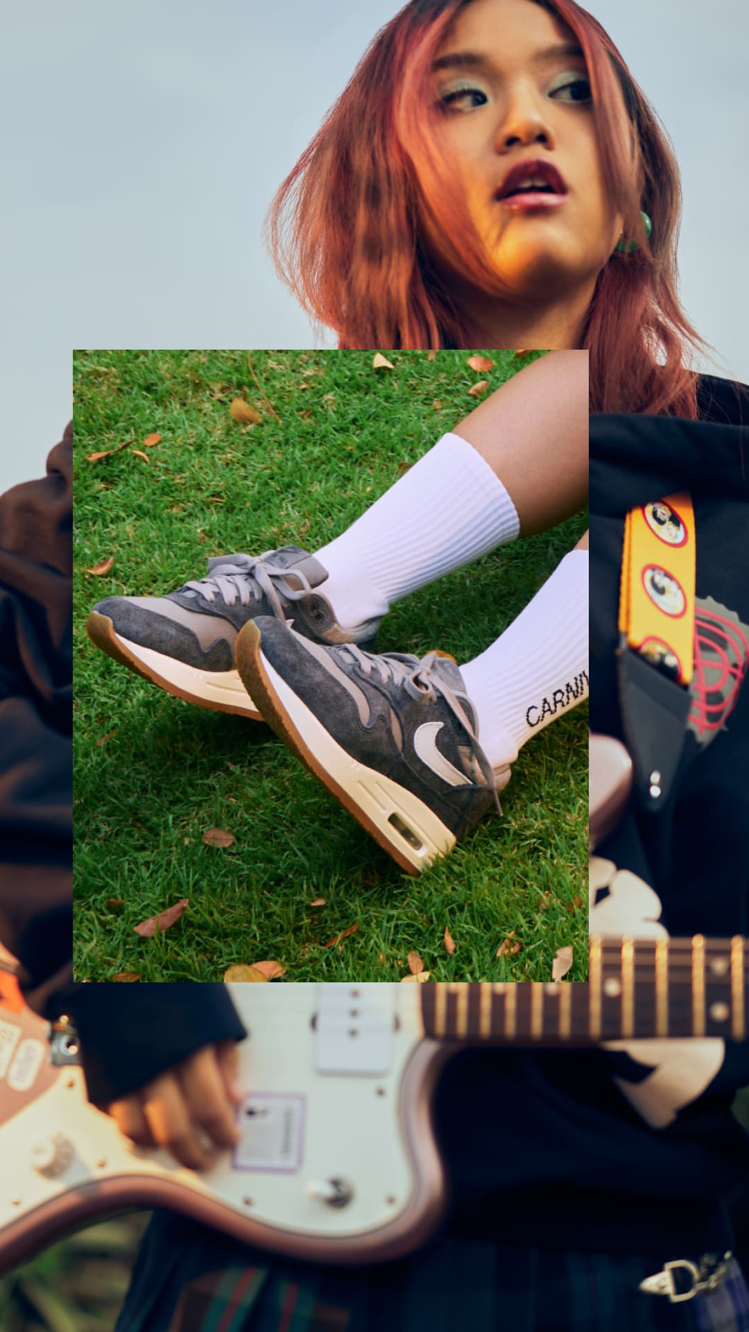 SNKRS 風格: Air Max 1 ‘87 Crepe “Soft Grey”