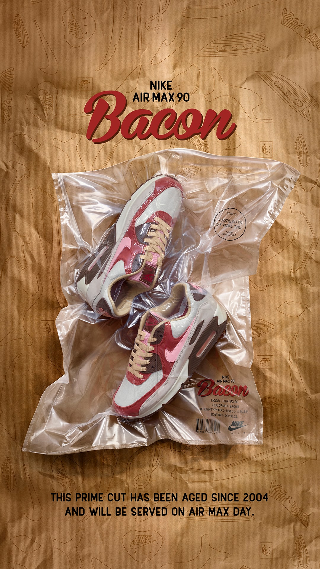 Nike air max 1 fashion bacon