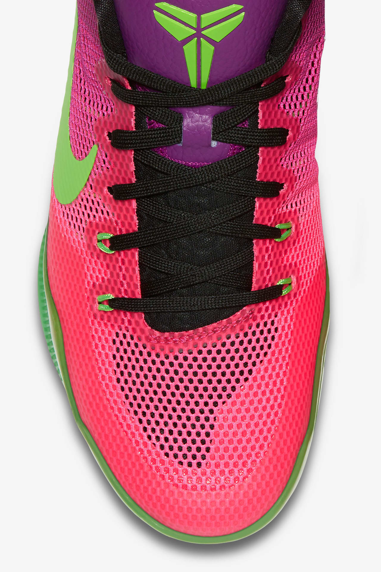 Nike Kobe 11 Mambacurial 'Pink Flash & Action Green' Release Date