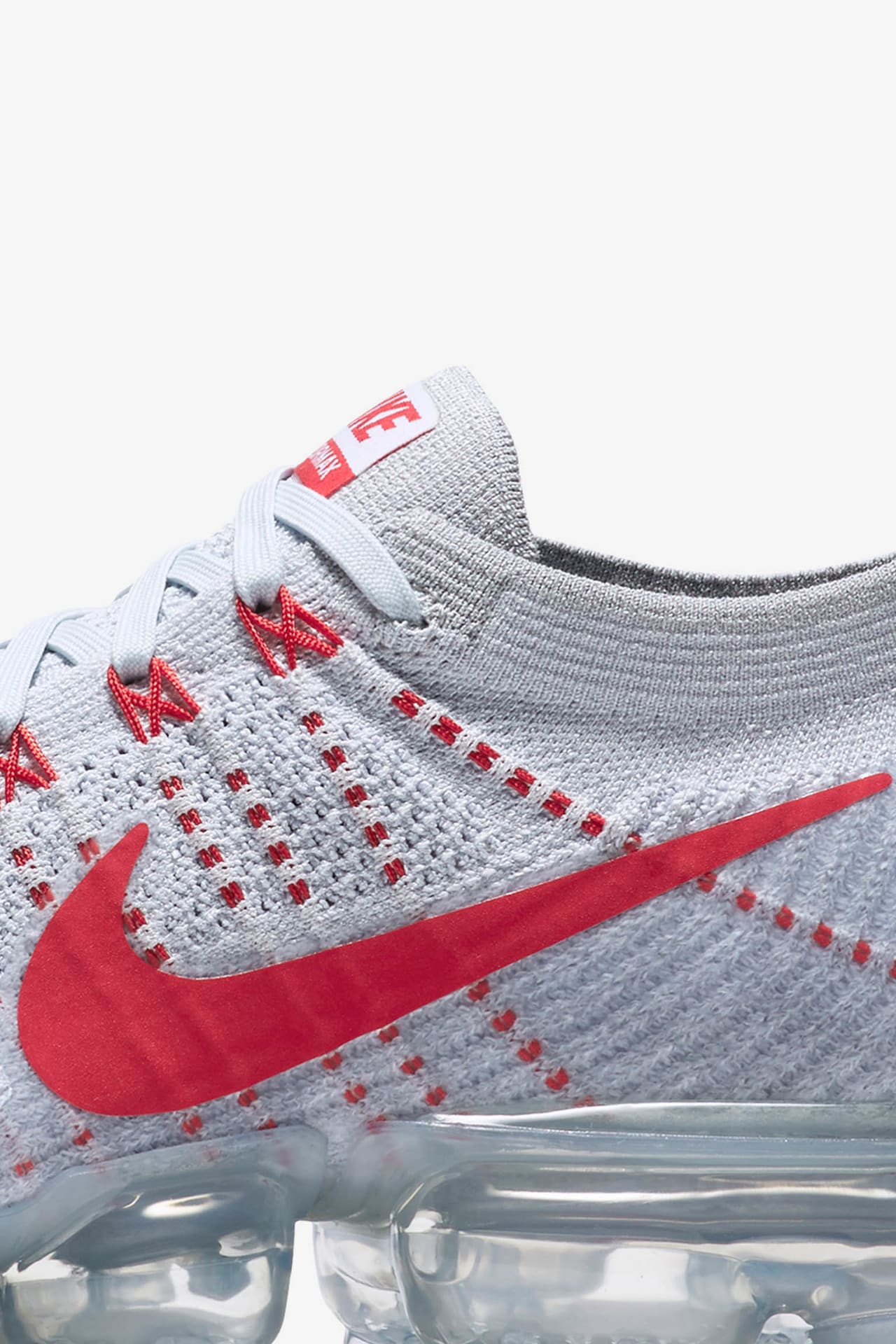 Nike vapormax red and grey best sale