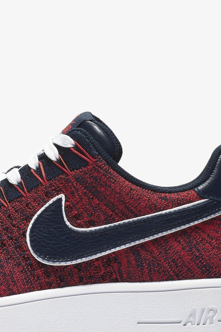 Nike Air Force 1 Ultra Flyknit Low RKK University Red Navy Release Date. Nike SNKRS