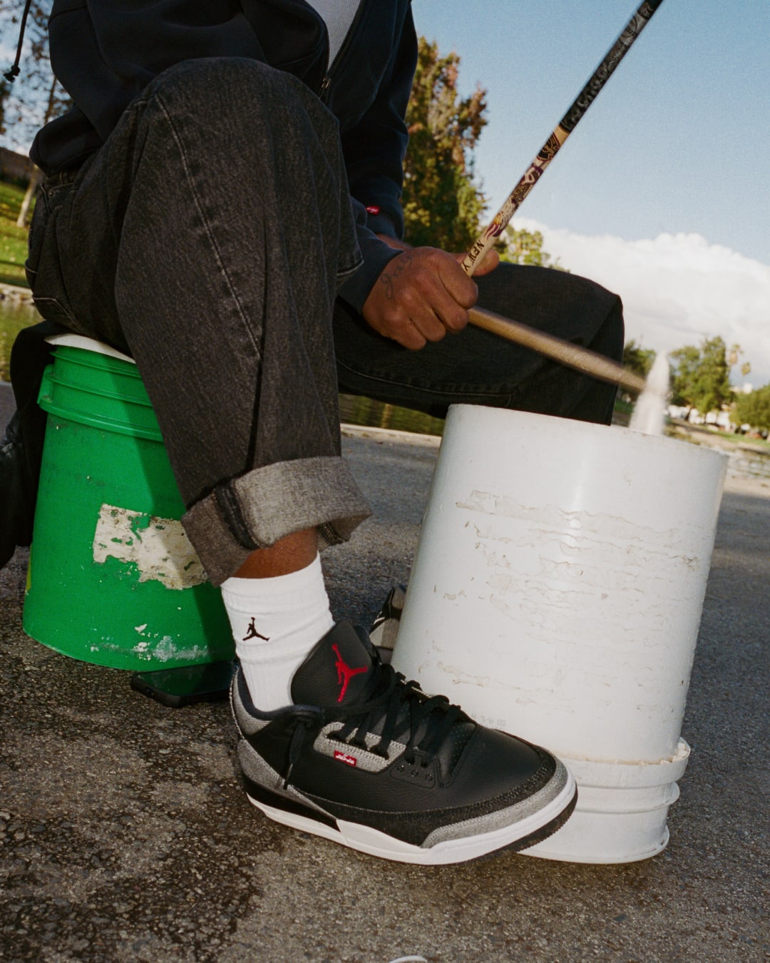 Nike Air Jordan 3 Levi’s Black Levi's x Air Jordan 3 Retro SP Black Denim for Sale | Authenticity