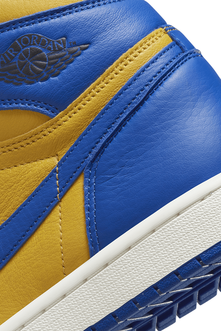 Royal blue and yellow jordans on sale