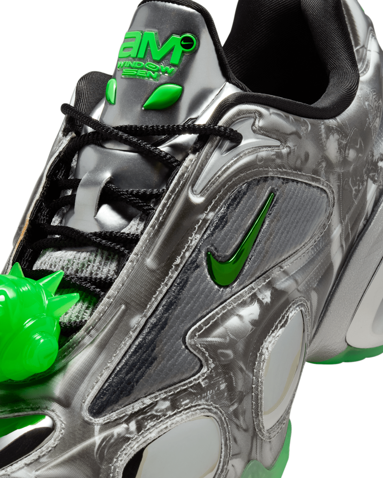 Fecha de lanzamiento de los Air Max Muse x WINDOWSEN "Metallic Silver and Rage Green" para mujer (IH2120-002)