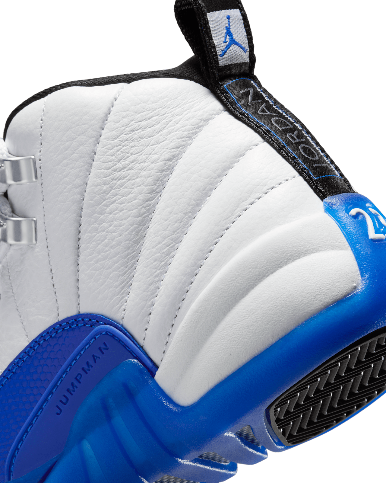 Big Kids' Air Jordan 12 'White & Game Royal' (153265-140)